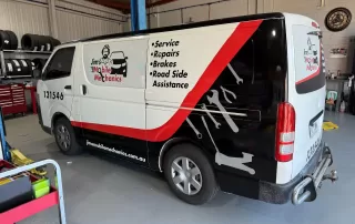 Mobile Mechanics van in workshop Mobile Mechanics van in workshop