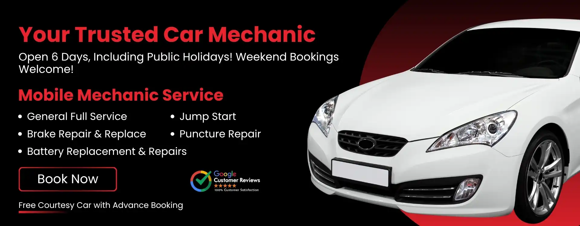 car mechanic banner