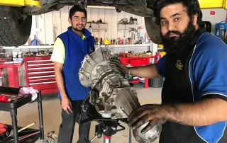 Car mechanics at Breeze Auto Service workshop Car mechanics at Breeze Auto Service workshop